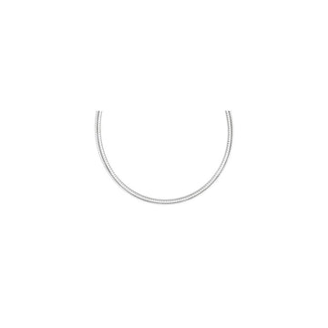 1.5MM .925 Sterling Silver Round Omega Necklace Chain 16"-18"